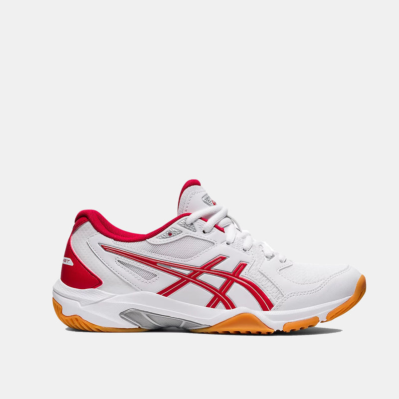 Side view of Women's Asics Gel-Rocket 10.