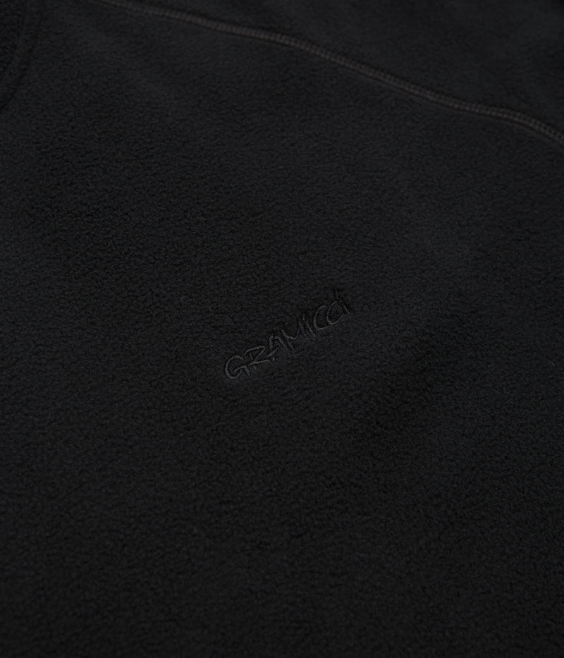 Gramicci Thermal Fleece Crewneck Sweatshirt in Black