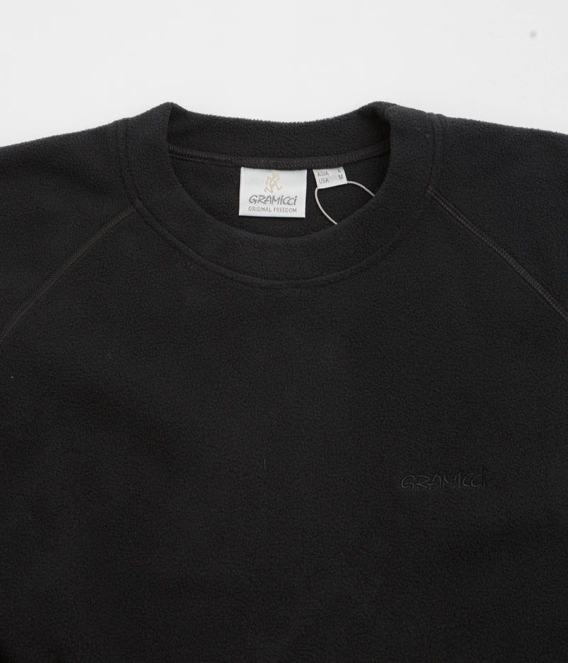 Gramicci Thermal Fleece Crewneck Sweatshirt in Black
