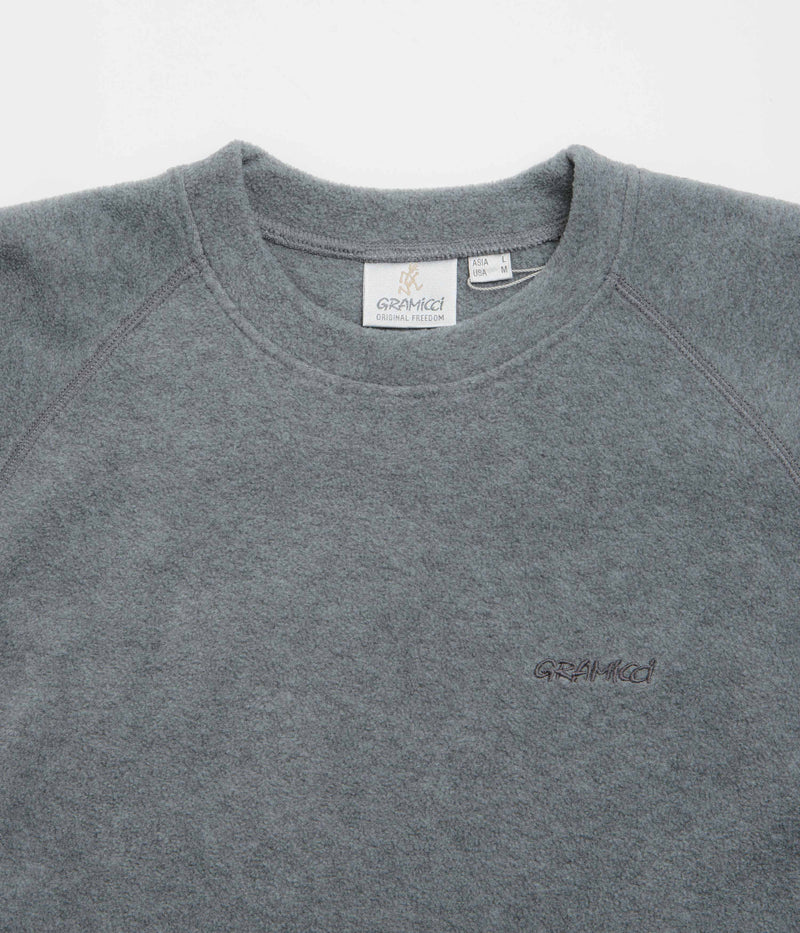 Gramicci Thermal Fleece Crewneck Sweatshirt in Heather Grey
