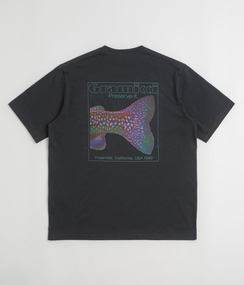 Gramicci Trouttail T-Shirt in Vintage Black