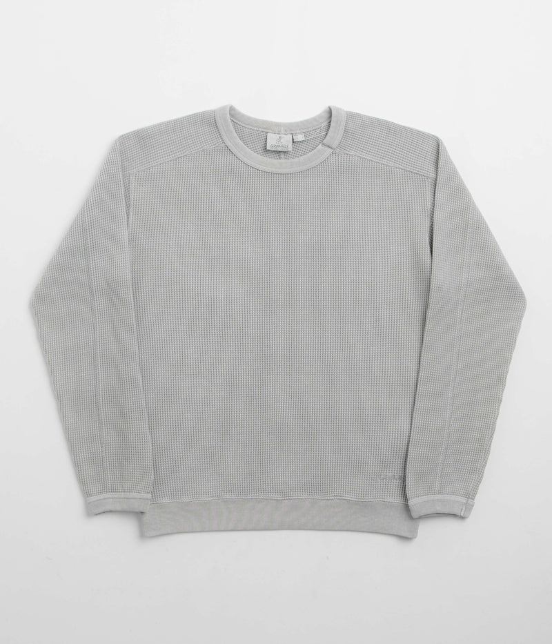 Gramicci Waffle Crewneck Sweatshirt in Pewter