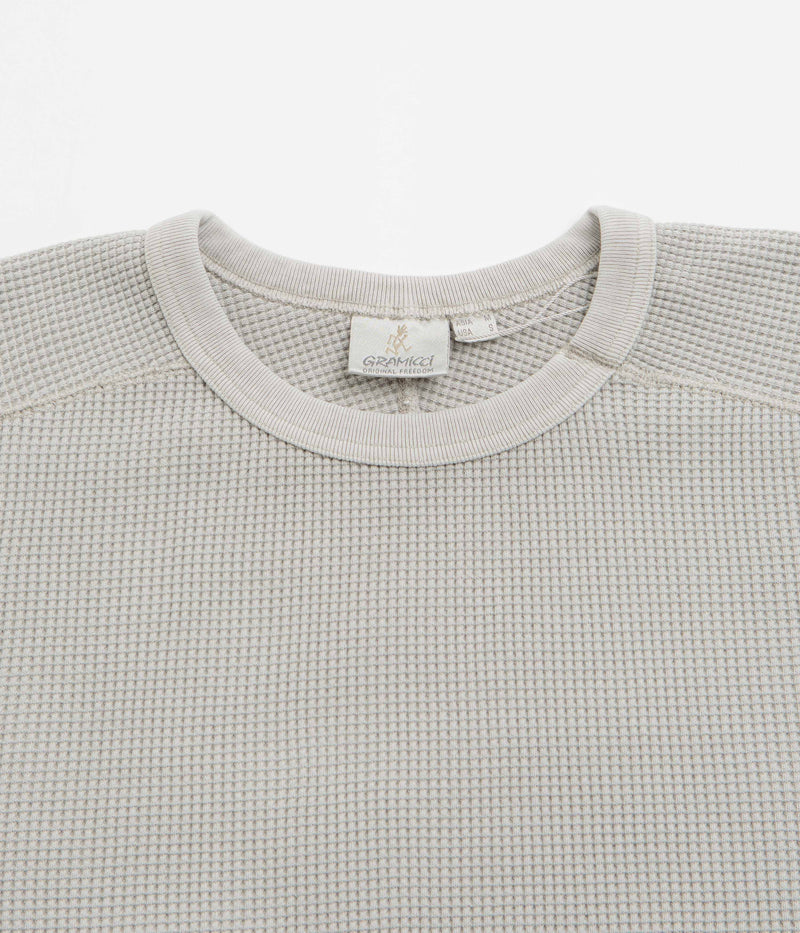 Gramicci Waffle Crewneck Sweatshirt in Pewter