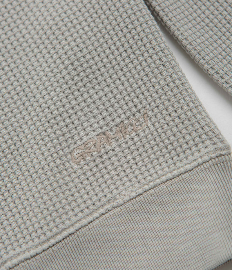 Gramicci Waffle Crewneck Sweatshirt in Pewter
