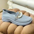 Grey pearl shoes