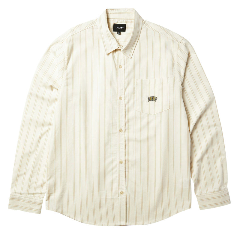 HUF Classic Arch Long Sleeve Oxford Shirt - Bleach