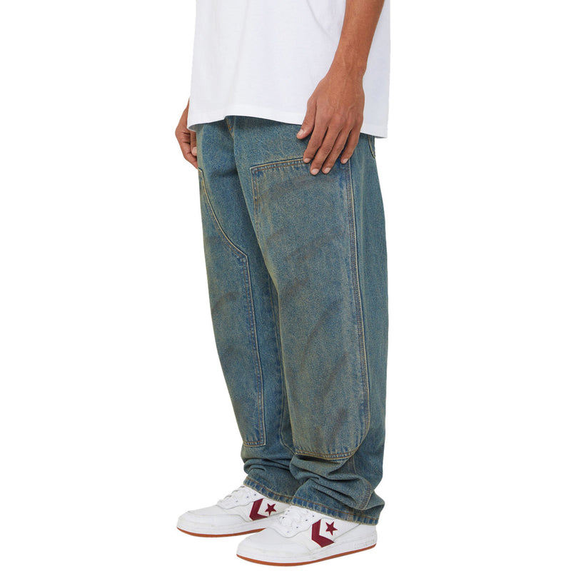 HUF Kinda Loose Double Knees Jeans - Dirty Wash