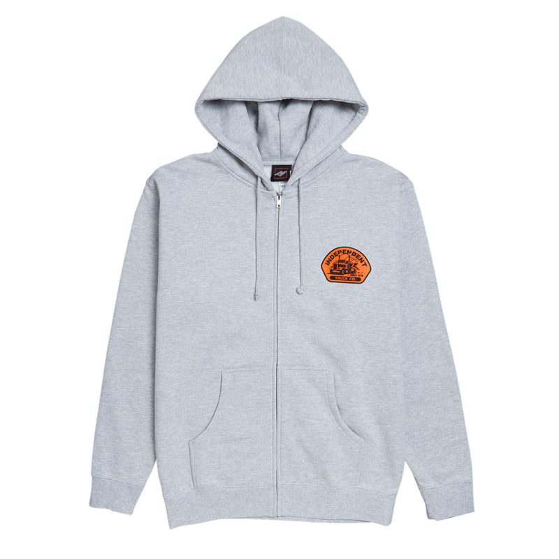 Independent Trucking Zip Hoodie - Grey Heather