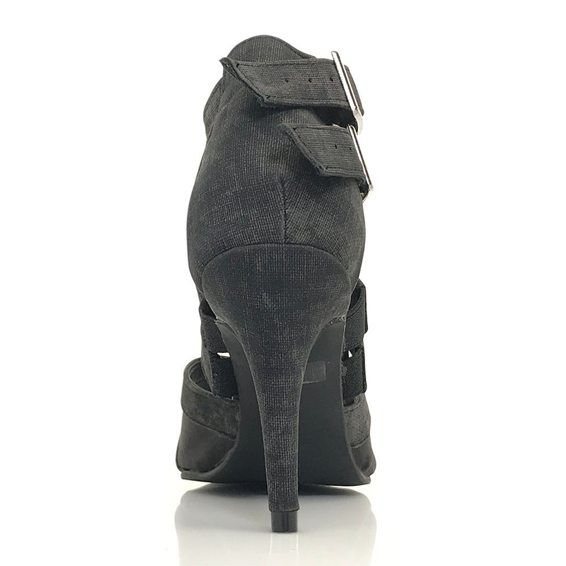 Isabel - Black Denim - Street Sole