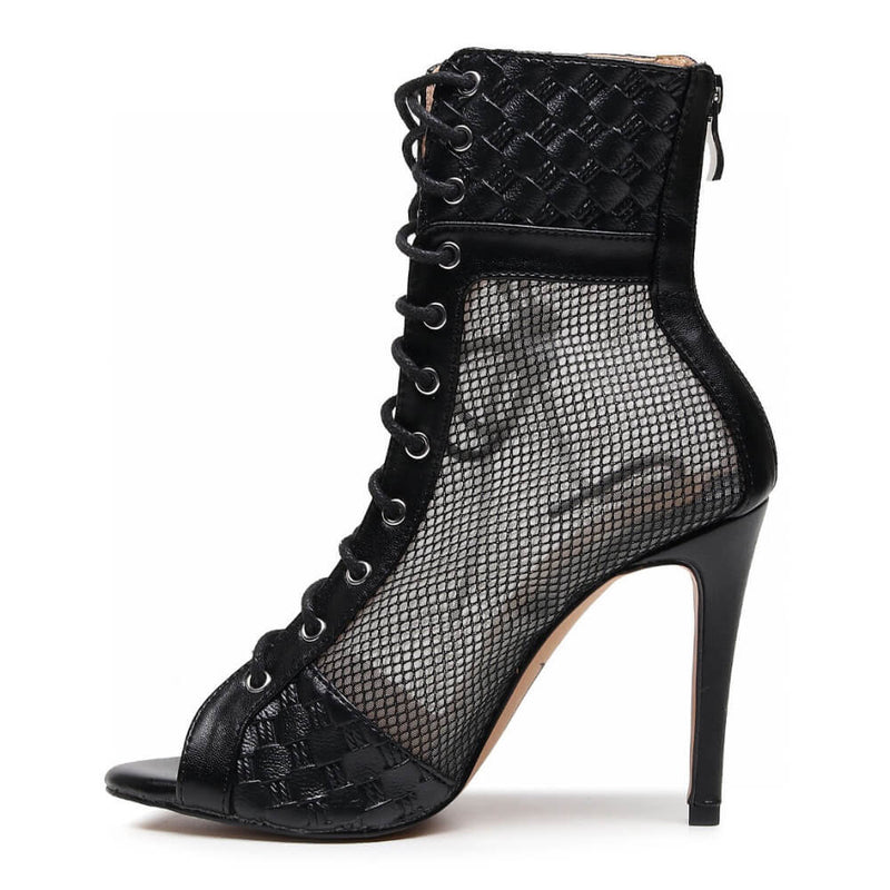 Jezabel - Black Vegan Leather - Street Sole