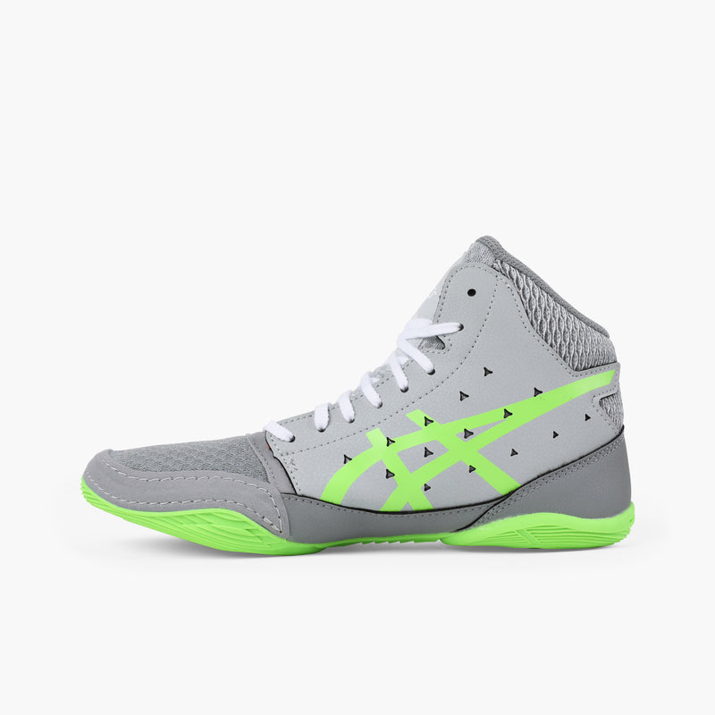 Side medial view of Asics Kids' Snapdown 3 Wrestling Shoes.
