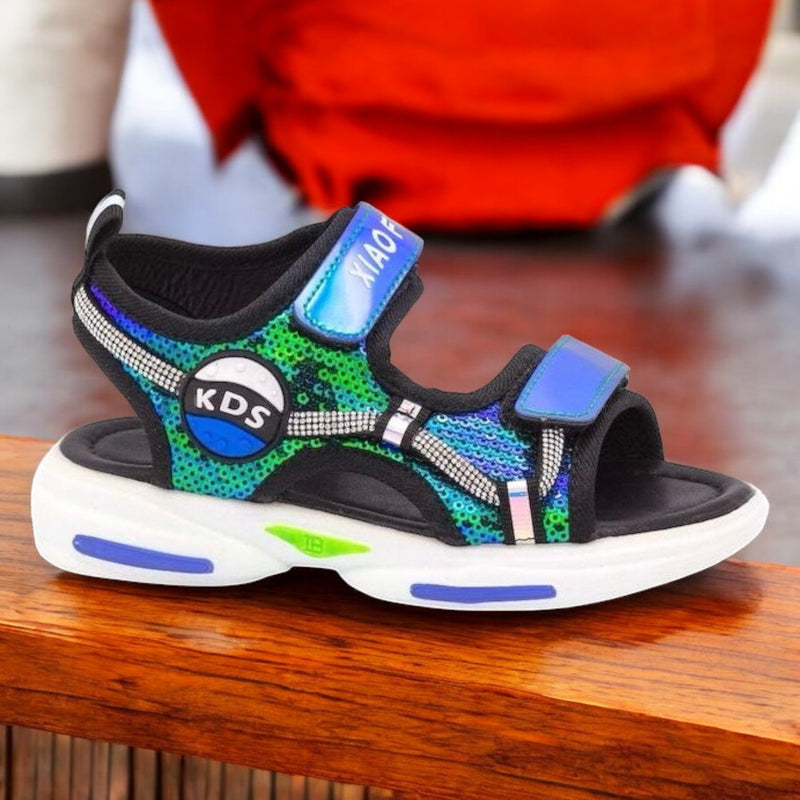 Kids patent sandal