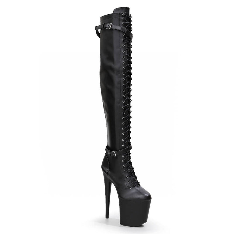 Lexx - Black Vegan Leather - Street Sole
