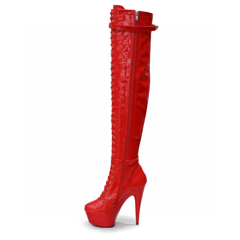Lexx - Red Vegan Patent - Street Sole