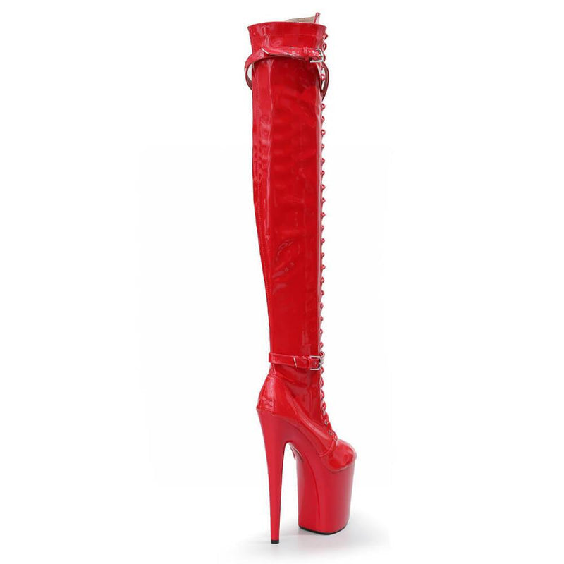 Lexx - Red Vegan Patent - Street Sole