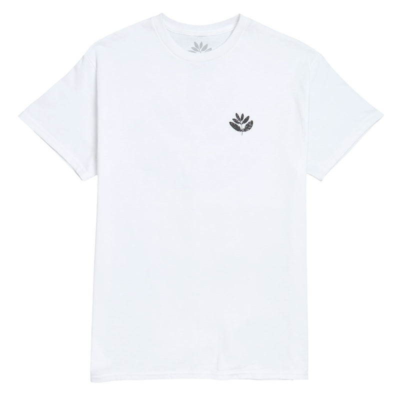 Magenta Feather T-Shirt - White