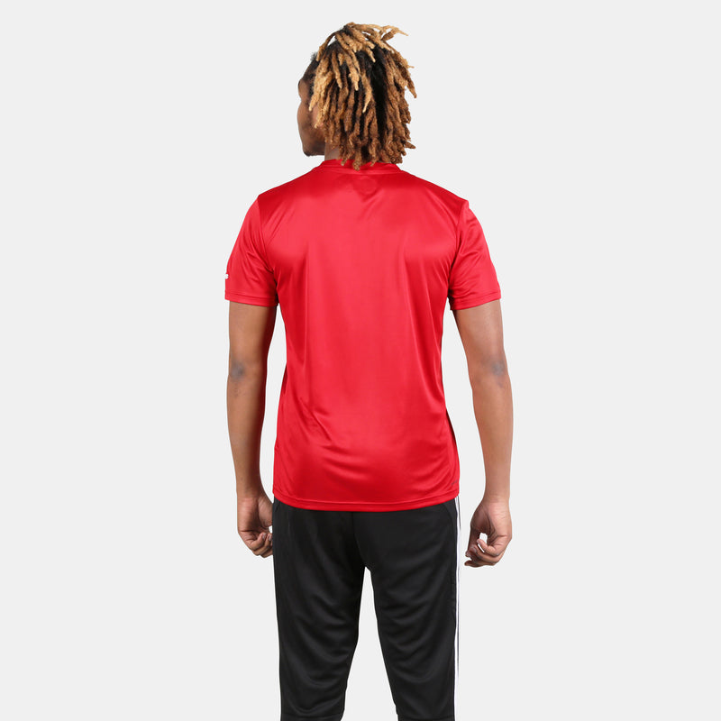 Rear view of the Adidas Men's Clima Tech Tee.