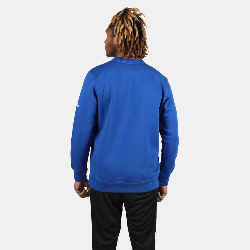 Rear view of the Adidas Men's Fleece Crew.