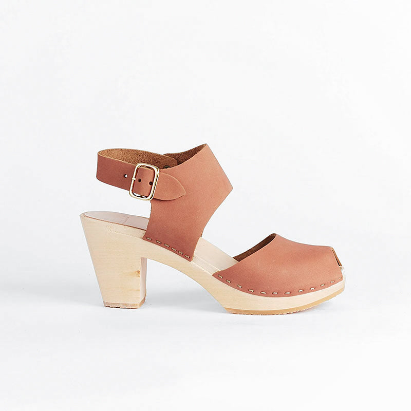 Miranda Peep Toe in Adobe