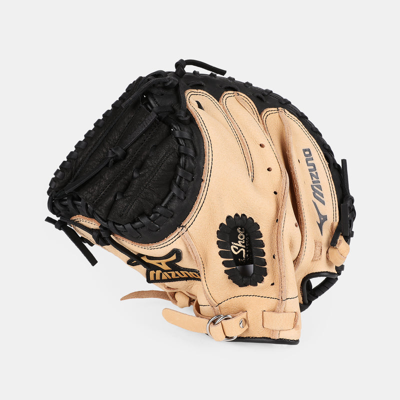 Rear view of Mizuno GXC105 Prospect 32.5" Baseball Catchers Mitt.