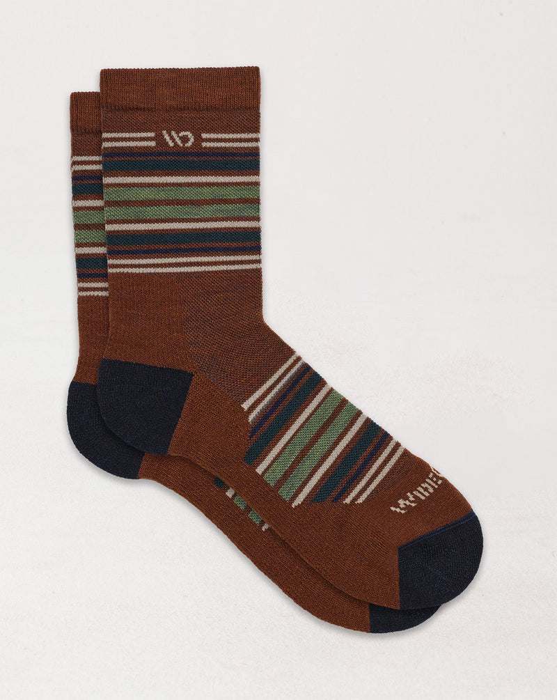 Multi Stripe Cushioned Micro Crew Socks - Image 4