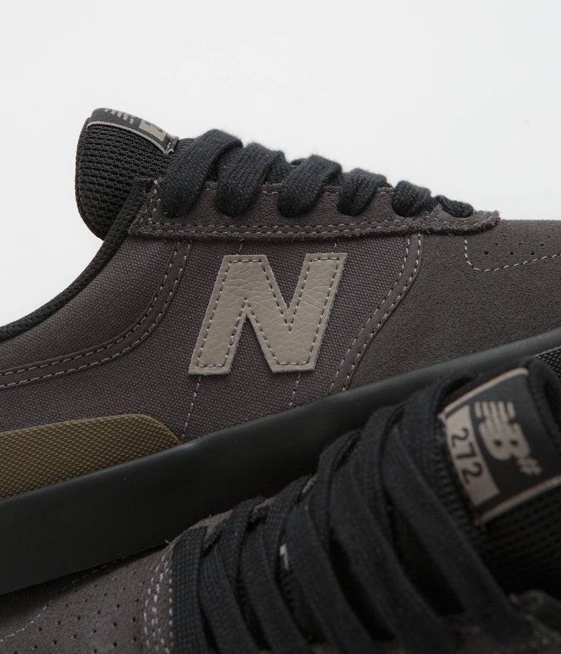New Balance Numeric 272 Shoes in Black Cement