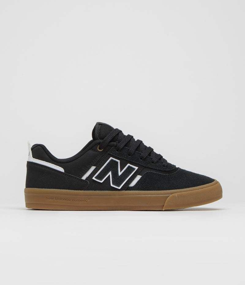 New Balance Numeric 306 Jamie Foy Shoes in Black and Gum / White