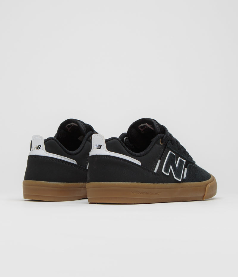New Balance Numeric 306 Jamie Foy Shoes in Black and Gum / White