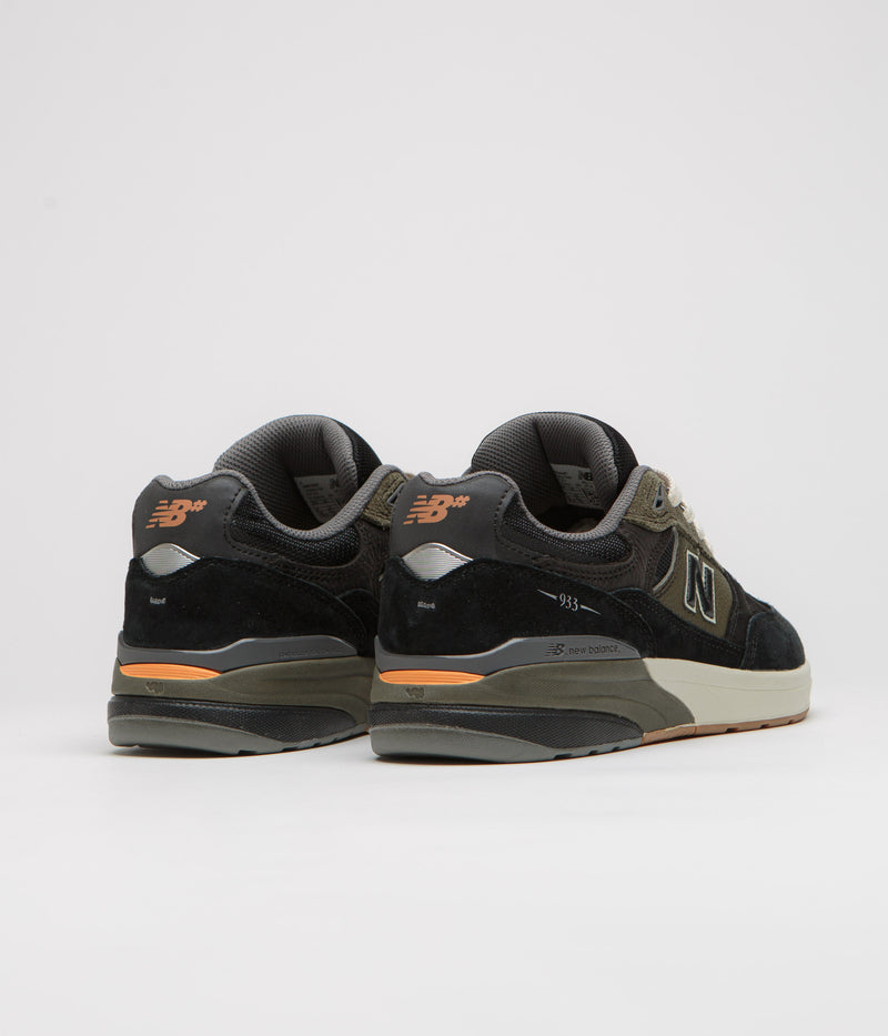 New Balance Numeric 933 Andrew Reynolds Shoes in Black and Olive