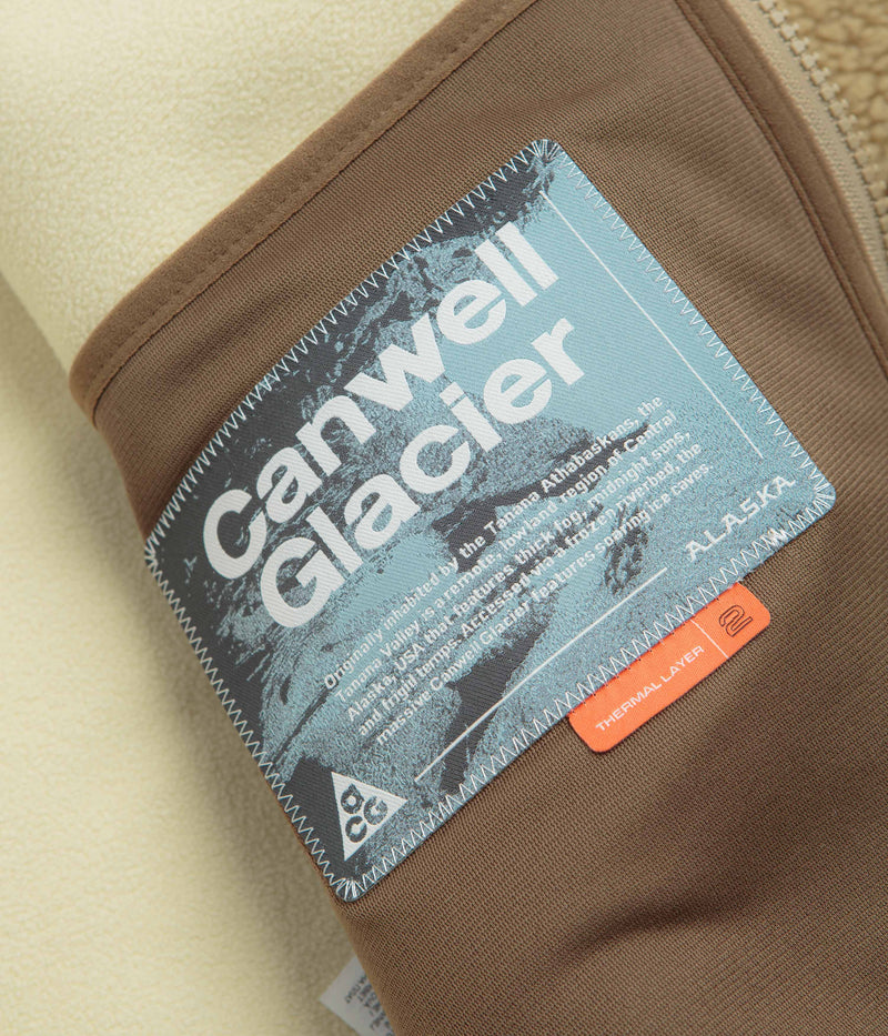 Nike ACG Canwell Glacier Fleece in Parachute Beige and Summit White