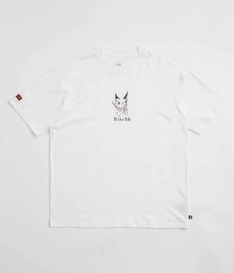 Nike SB Charcoal Dunk T-Shirt in White