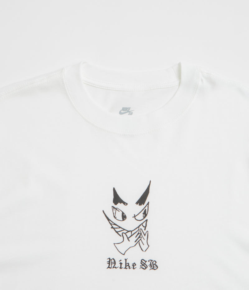 Nike SB Charcoal Dunk T-Shirt in White
