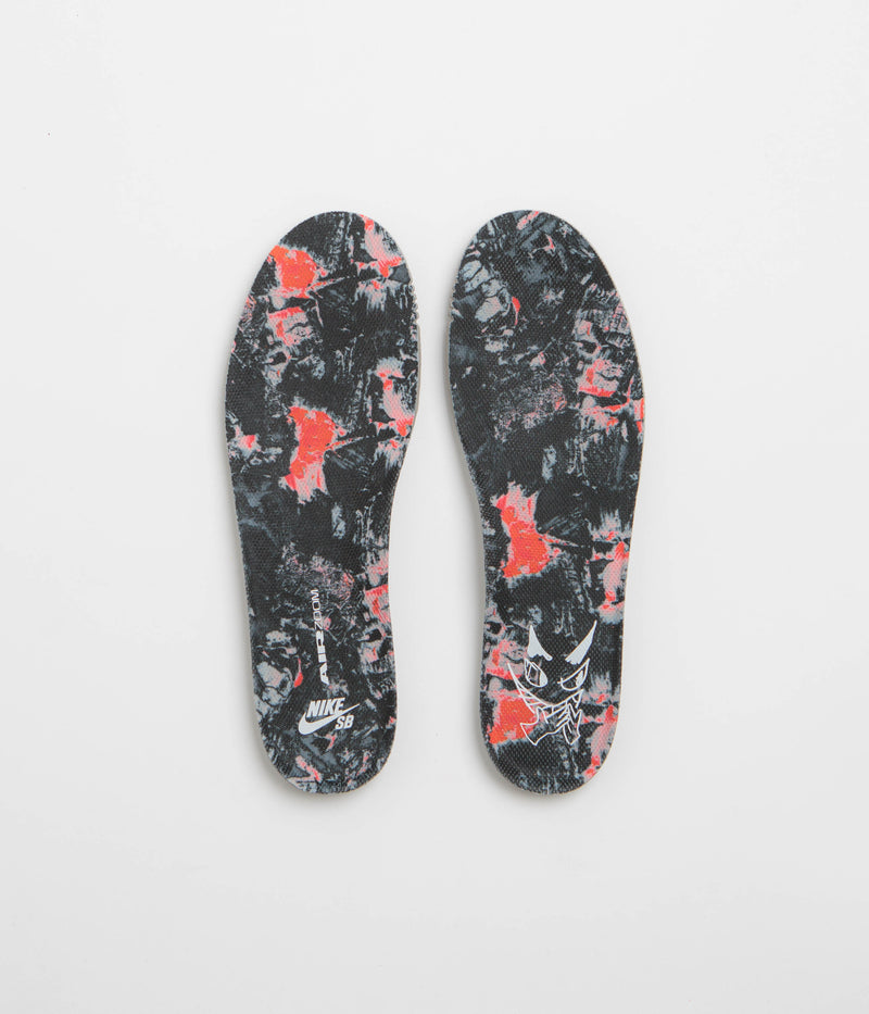 Nike SB Dunk Low Pro Premium 'Krampus' Shoes in Dark Smoke Grey and Campfire Orange and Black