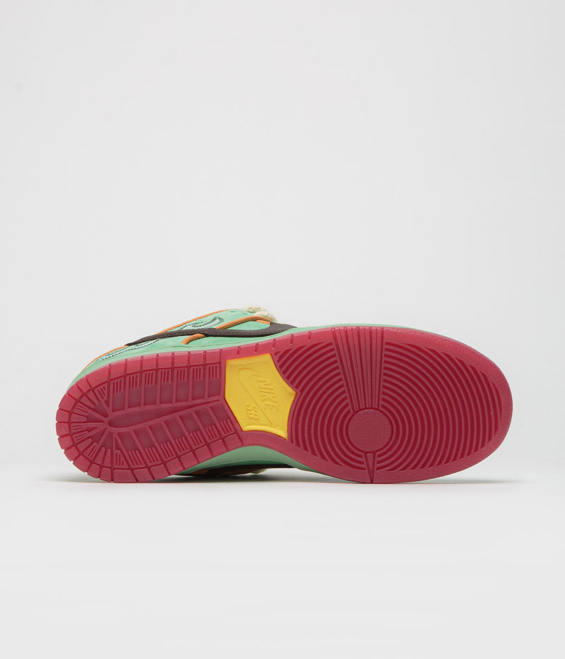 Nike SB Dunk Low Pro 'Rodeo' Shoes in Tourmaline and Baroque Brown and Monarch