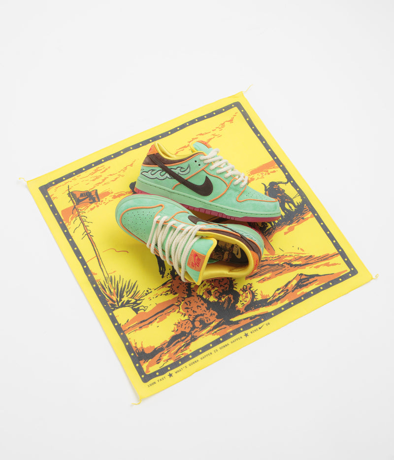 Nike SB Dunk Low Pro 'Rodeo' Shoes in Tourmaline and Baroque Brown and Monarch