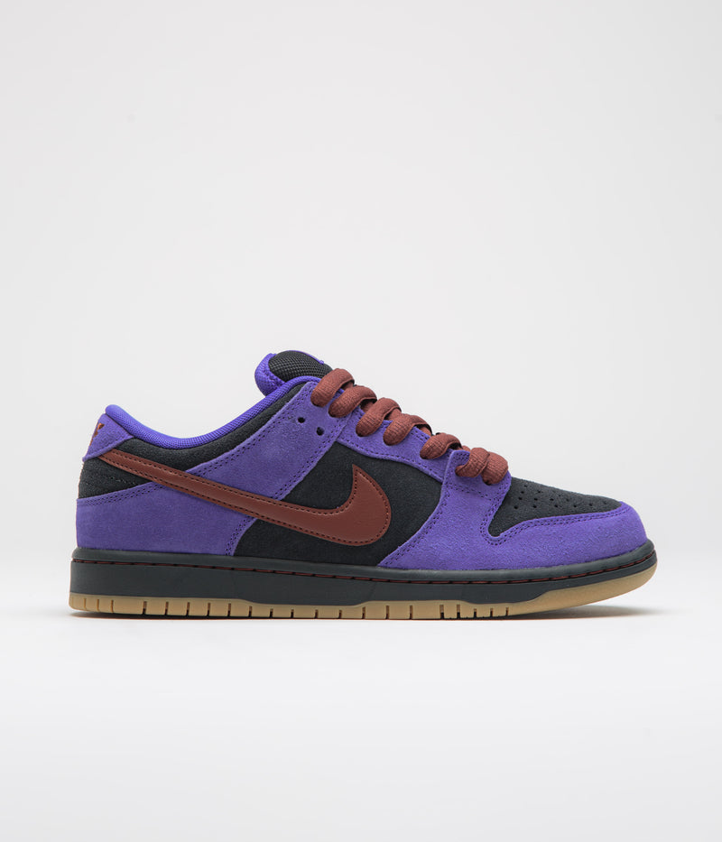 Nike SB Dunk Low Pro Shoes in Persian Violet and Cinnamon and Off Noir