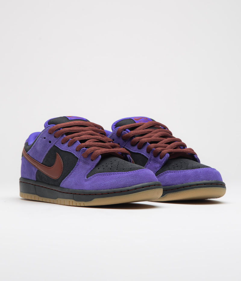 Nike SB Dunk Low Pro Shoes in Persian Violet and Cinnamon and Off Noir
