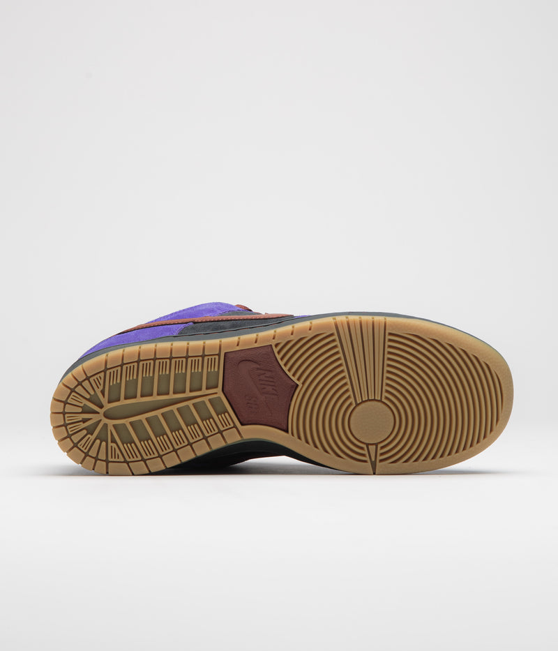 Nike SB Dunk Low Pro Shoes in Persian Violet and Cinnamon and Off Noir