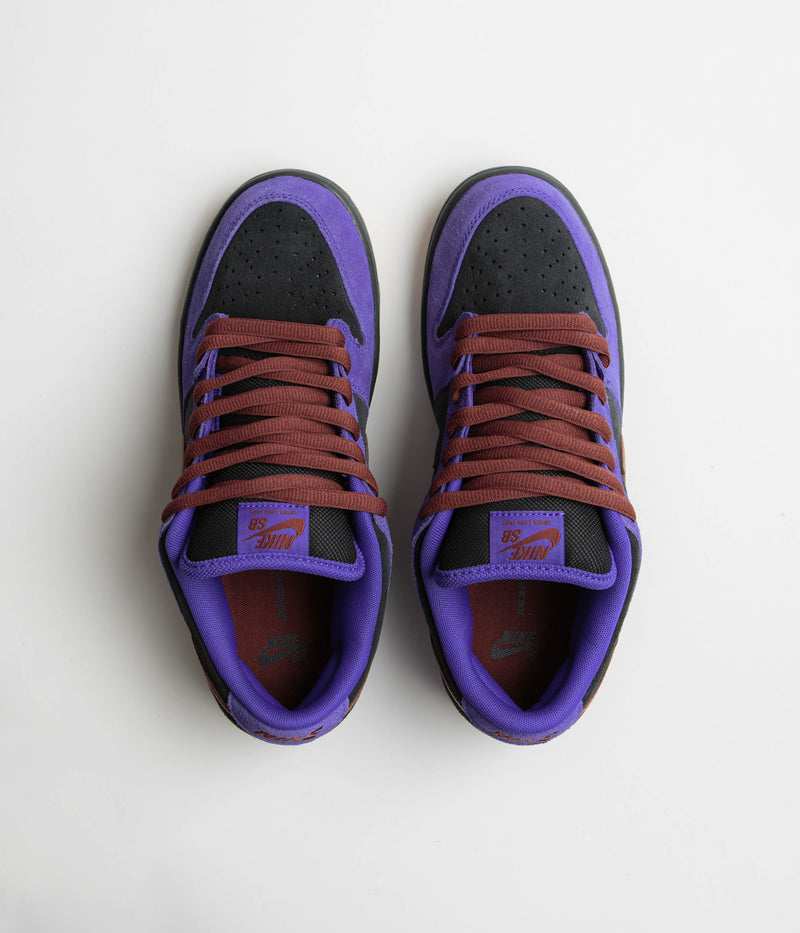 Nike SB Dunk Low Pro Shoes in Persian Violet and Cinnamon and Off Noir