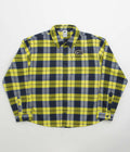 Nike SB Koston Flannel Shirt in Midnight Navy and Speed Yellow