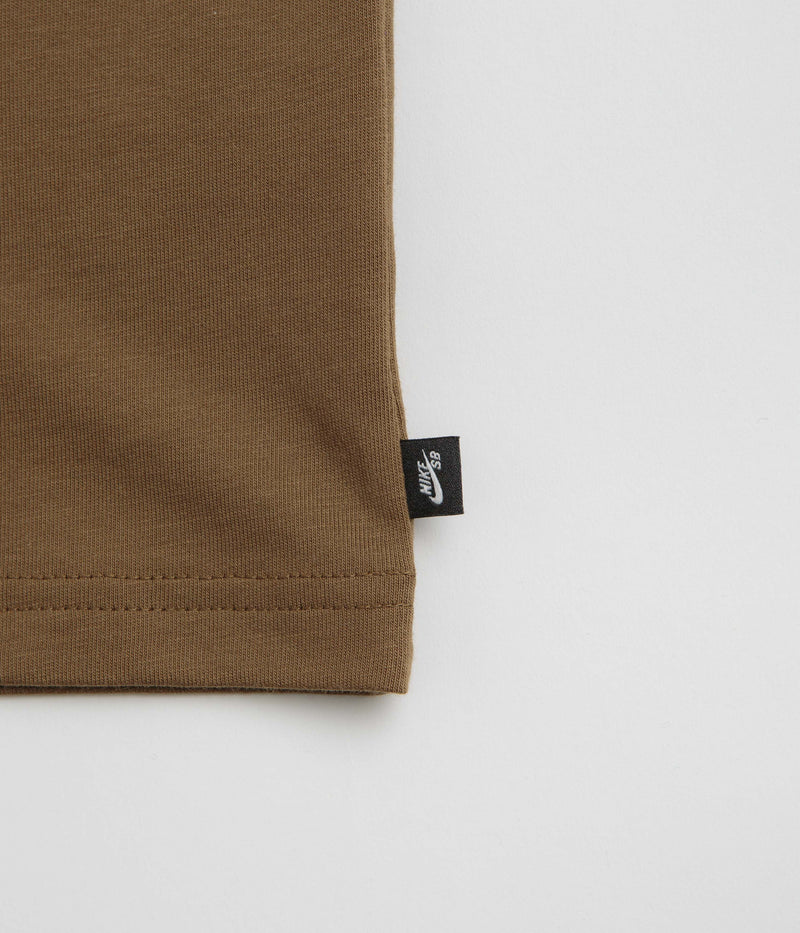 Nike SB Logo T-Shirt in Mosswood Brown