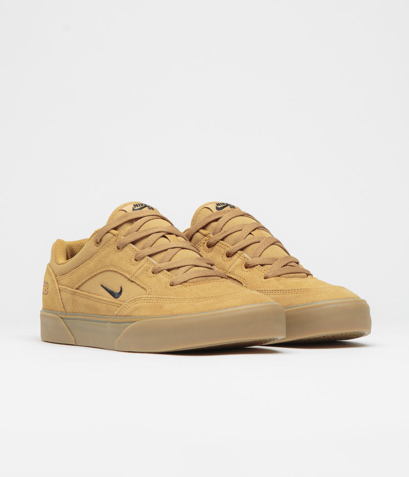 Nike SB Malor TE Shoes in Wheat and Black and Wheat - Gum Light Brown