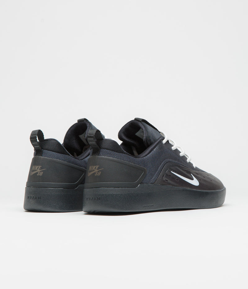 Nike SB Nyjah 4 Shoes in Black and White and Black - White