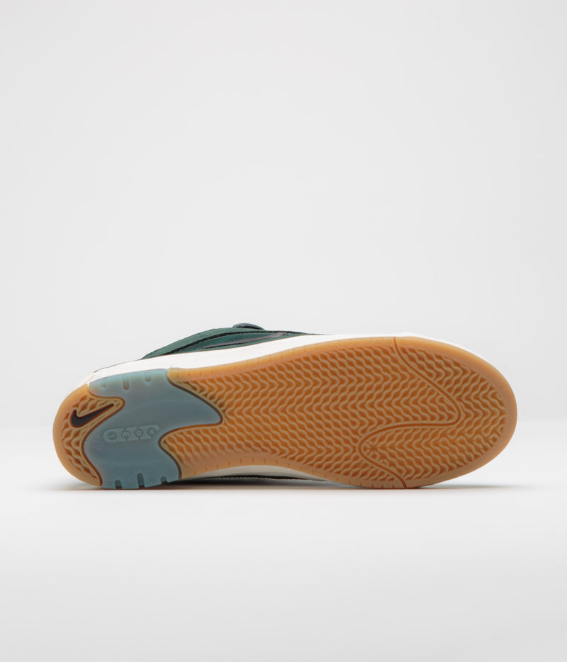 Nike SB Orange Label Air Max Ishod Shoes in Deep Fir and Black and Fir - Sail