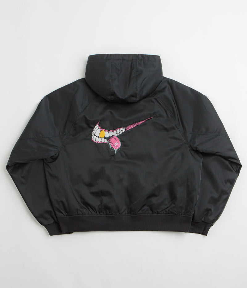 Nike SB Swoosh Grill Jacket in Black and Black / White