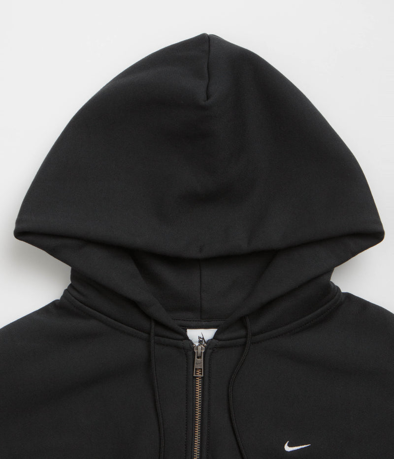 Nike Solo Swoosh Full Zip Hoodie in Black and Black / White