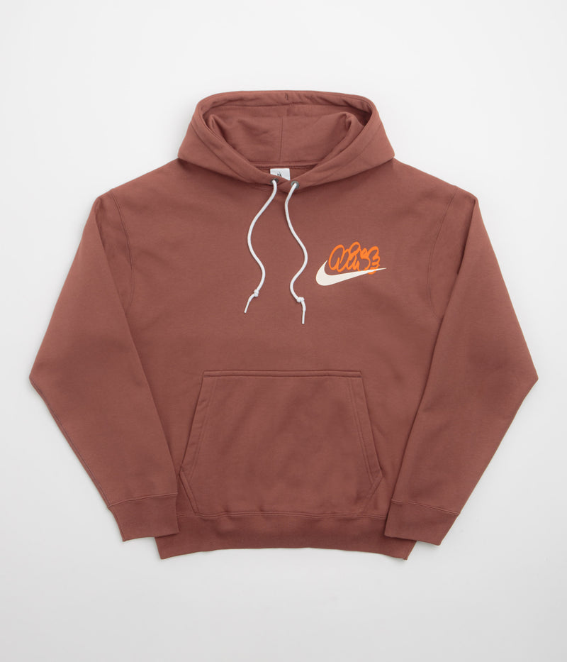 Nike Solo Swoosh GPX Hoodie in Red Sepia