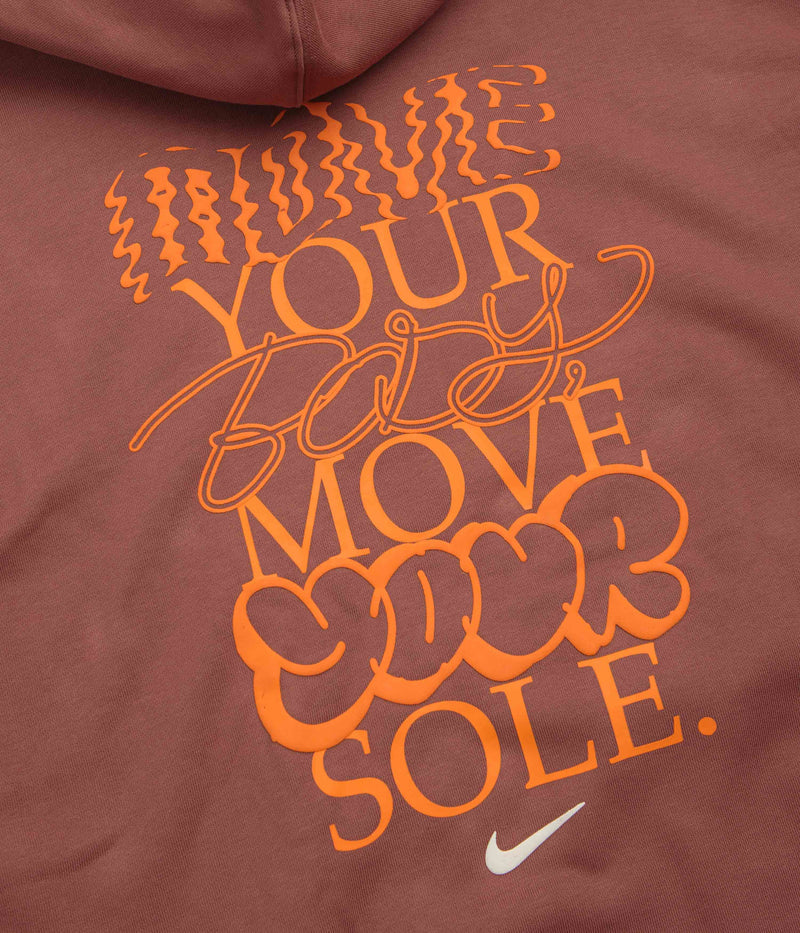 Nike Solo Swoosh GPX Hoodie in Red Sepia