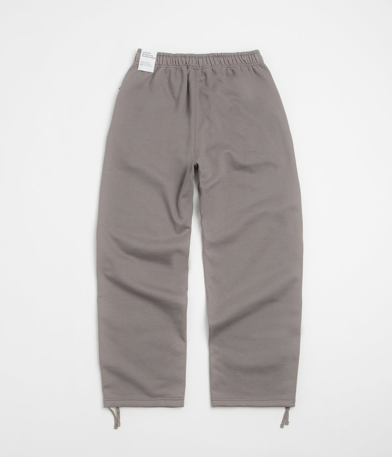 Nike Solo Swoosh Open Hem Sweatpants in Cave Stone and Cave Stone / White