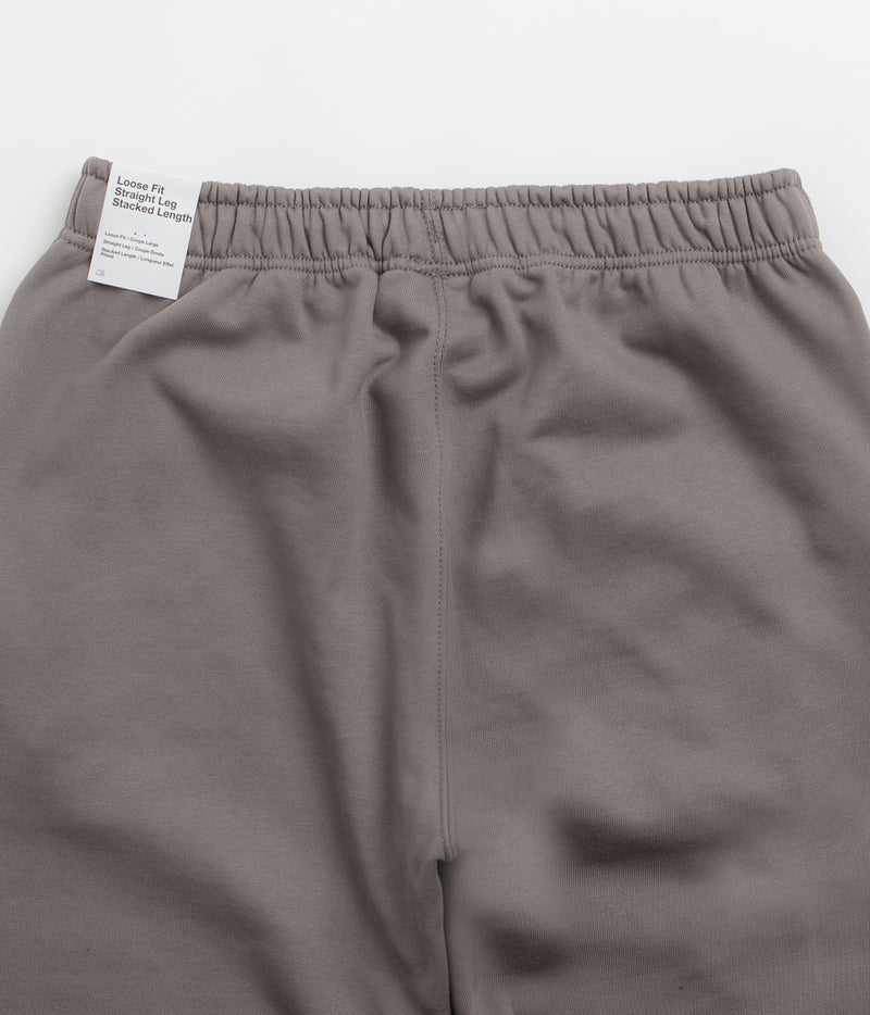 Nike Solo Swoosh Open Hem Sweatpants in Cave Stone and Cave Stone / White